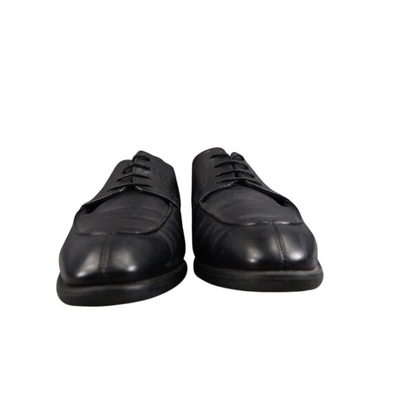 Nordstrom Shoes Men 10 Oxford Derby Dress Formal Leather OrtholiteBlack Classic - Picture 3 of 15